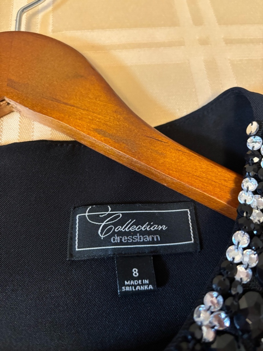 Dressbarn Black Midi Sheath Dress with Jewel Neck - Picture 6 of 6